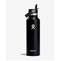 borraccia 21 oz standard mouth con tappo flex straw cap nero