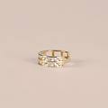 orecchini a cerchio toujours oro giallo cubic zirconia collezione toujours oro giallo
