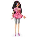- barbie rewind bambola capelli neri serata cinema ispirazione anni '80 rosa