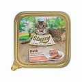 cat pat&egrave; cotto al vapore per gatti 100 gr salmone confezione da 32 pezzi cibo umido per gatti