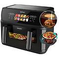cecofry&grill duoheat 10000 friggitrice ad aria doppia resistenza 10 litri 2800 w due cestelli