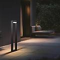 lampione a led 9051 altezza 80 cm antracite ip65 metallo