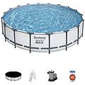 - piscina fuoriterra tonda 549x122h steel pro max 56462 completa accessori