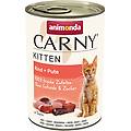 carny kitten 24 x 400 g alimento umido per gattini manzo & tacchino