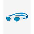 occhiali nuoto the one blu bianco con lenti trasparenti blu