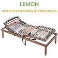 evergreenweb rete legno motorizzata lemon elettrica alzata unica 80x190 cm