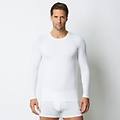 maglia girocollo uomo a maniche lunghe new simply / bianco ottico / xxl bianco ottico