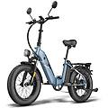 bicicletta elettrica ff20 polar doppia batteria 48v 500w pieghevole 20x4. 0 lcd