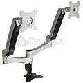- kit montaggio per 2 monitore lcd plastica acciaio e alluminio argento 90° sst-arm22sc