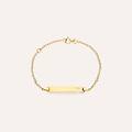 bracciale con targhetta holy oro giallo collezione holy oro giallo