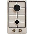 piano cottura 2 fuochi l 29 cm silver 30 av sts3258 beige avena griglie in ghisa