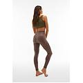 pantaloni push up wr. up in similpelle con vita altissima french roast donna extra large