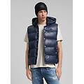 gilet imbottito con cappuccio