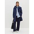 - giacca lunga impermeabile con gilet interno donna blu navy taglia xs