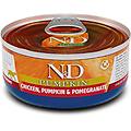 n&d pumpkin feline umido 70 gr pollo zucca e melograno confezione da 30 pezzi cibo umido per