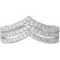 anello fascia silver shine argento rodiato cubic zirconia collezione silver shine misura 58 bianco