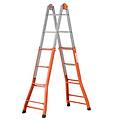 peppina a0040 2x8 gradini 3. 78 m scala telescopica in acciaio altezza stimata operativa 4. 78 m