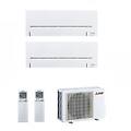 climatizzatore condizionatore electric dual ap split inverter msz-ap_vgk r-32 7000+7000 con