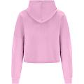 felpa cropped con cappuccio e patch fenicottero in tono pink lavender donna large