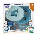 set pappa 12m+ boy bicchiere posatine e piatti set completo pappa per bambini