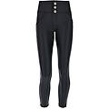 pantaloni push up wr. up 7/8 superskinny vita media similpelle nero donna large