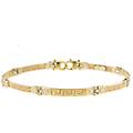 bracciale uomo oro giallo bianco gl101240