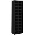 - scarpiera nera 54x34x183 cm in truciolato