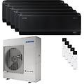 condizionatore windfree black penta split 7000+9000+12000+12000+12000 btu inverter a++ wifi