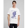 t-shirt in jersey di cotone con stampa