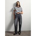 - jeans in puro cotone grigi regular fit donna grigio scuro taglia 38