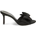 mules open toe nere in lycra tacco 7 5 cm