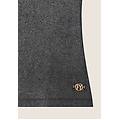 canotta in jersey viscosa coated con scollo ampio anthracite donna extra large