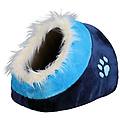 cane cuccia igloo minou peluche azzurro cm. 35