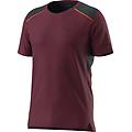 sky m maglia trail running uomo dark red/black/red xl