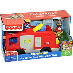 Little People Mattel Fisher Price Fpv32 Camion Dei Pompieri Playset