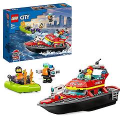 Lego City Fire 60373 Barca Di Soccorso Antincendio Dei