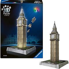 Ravensburger Puzzle 3d Big Ben Night Edition Con Led 216 Pezzi