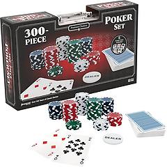 Goliath Set Poker Con 300 Fiches 2 Mazzi Di Carte E 5 Dadi