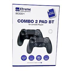 Xtreme - Confezione 2 Pad Compatibili Ps4 Senza Filo 20001-nero