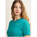 vestito a maniche corte in jersey con dettagli floreali greenlake allover ikat green donna extra