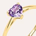 anello solitario amélie oro giallo ametista collezione amélie misura 54 oro giallo