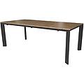 milanihome. it tavolo da giardino in alluminio allungabile 215/280x100 effetto antracite 215 x 75 x