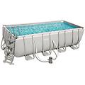 - 56670 power steel pro 488x244x122cm con pompa di filtrazione scaletta telo di copertura