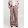 jogger in cotone e lino