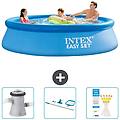 - piscina fuori terra in giro 305x305x76 cm blu include accessori coordinati cb82
