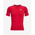 t-shirt heatgear compression manica corta rosso bianco l