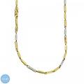 collana uomo in oro bianco e giallo 9kt 803321743444