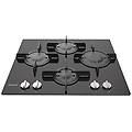 piano cottura ftghg 641 d / ha (bk) a gas 4 fuochi gas colore nero