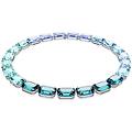 collana millenia taglio ottagonale blu placcato rodio os