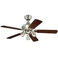 lighting kingston lampadario ventilatore gu10 grigio (alluminio spazzolato) 105 cm
